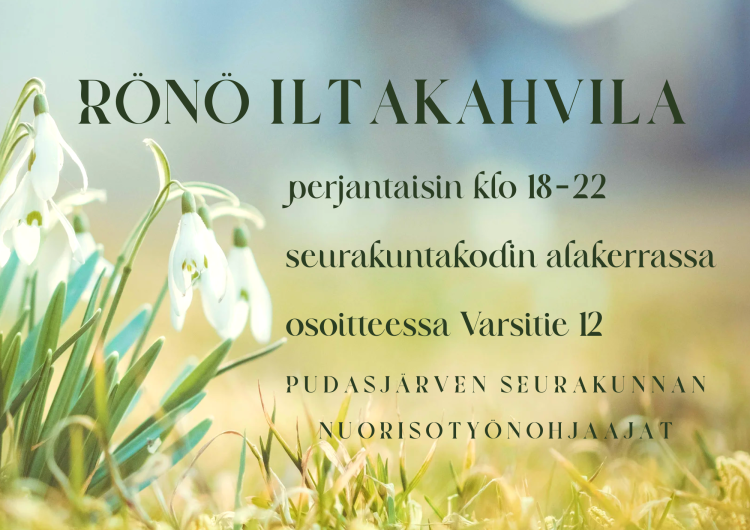 Iltakahvila Rönö iltakahvila kevät